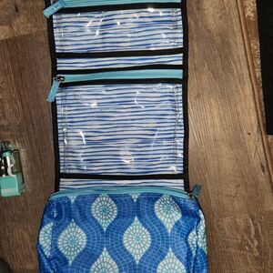 Scout Blue and Black Cosmetic Bag